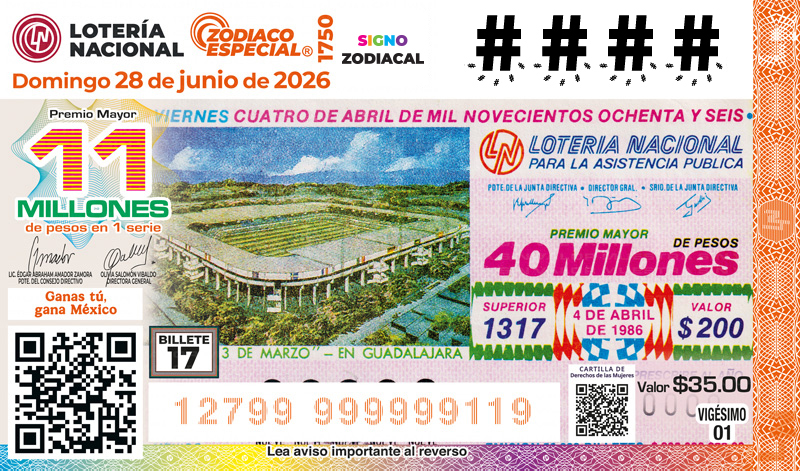 Cachito 17 - 1986 Estadio Guadalajara