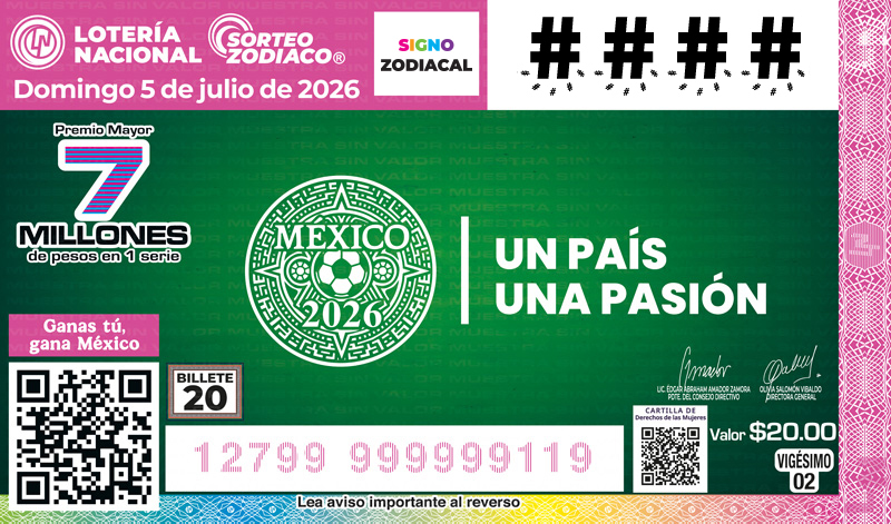 Cachito 20 - 2026 México Un país, una pasión