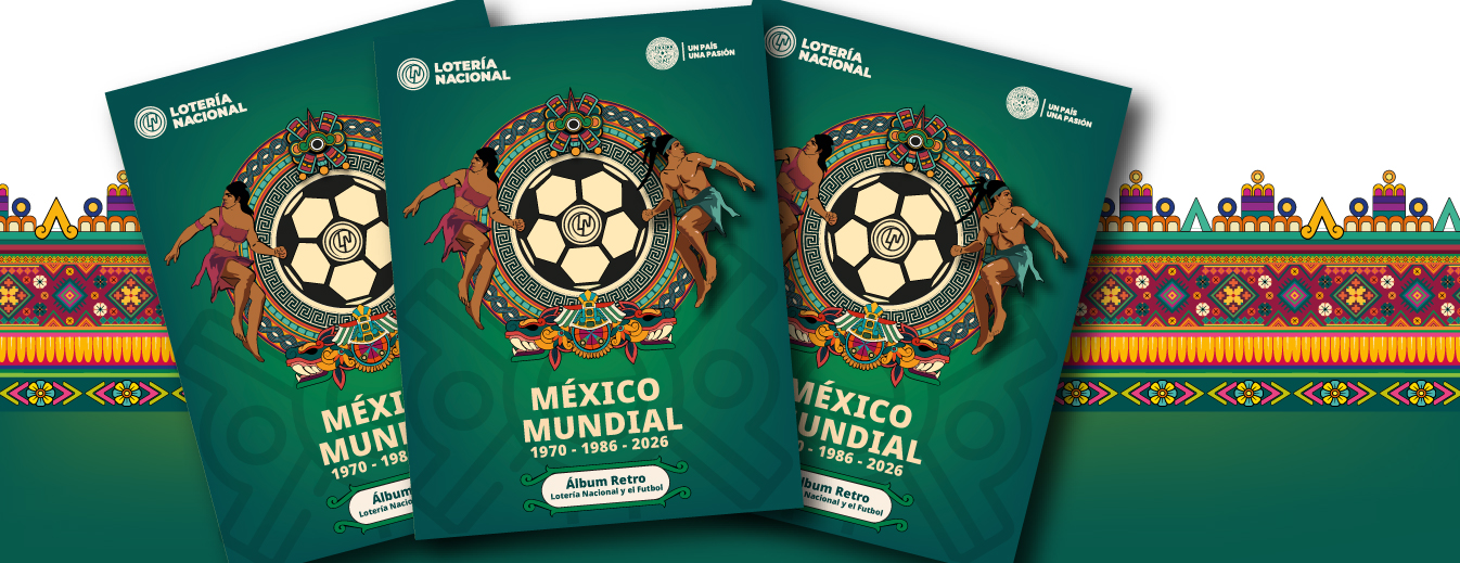 Álbum Retro Lotería Nacional y el fútbol